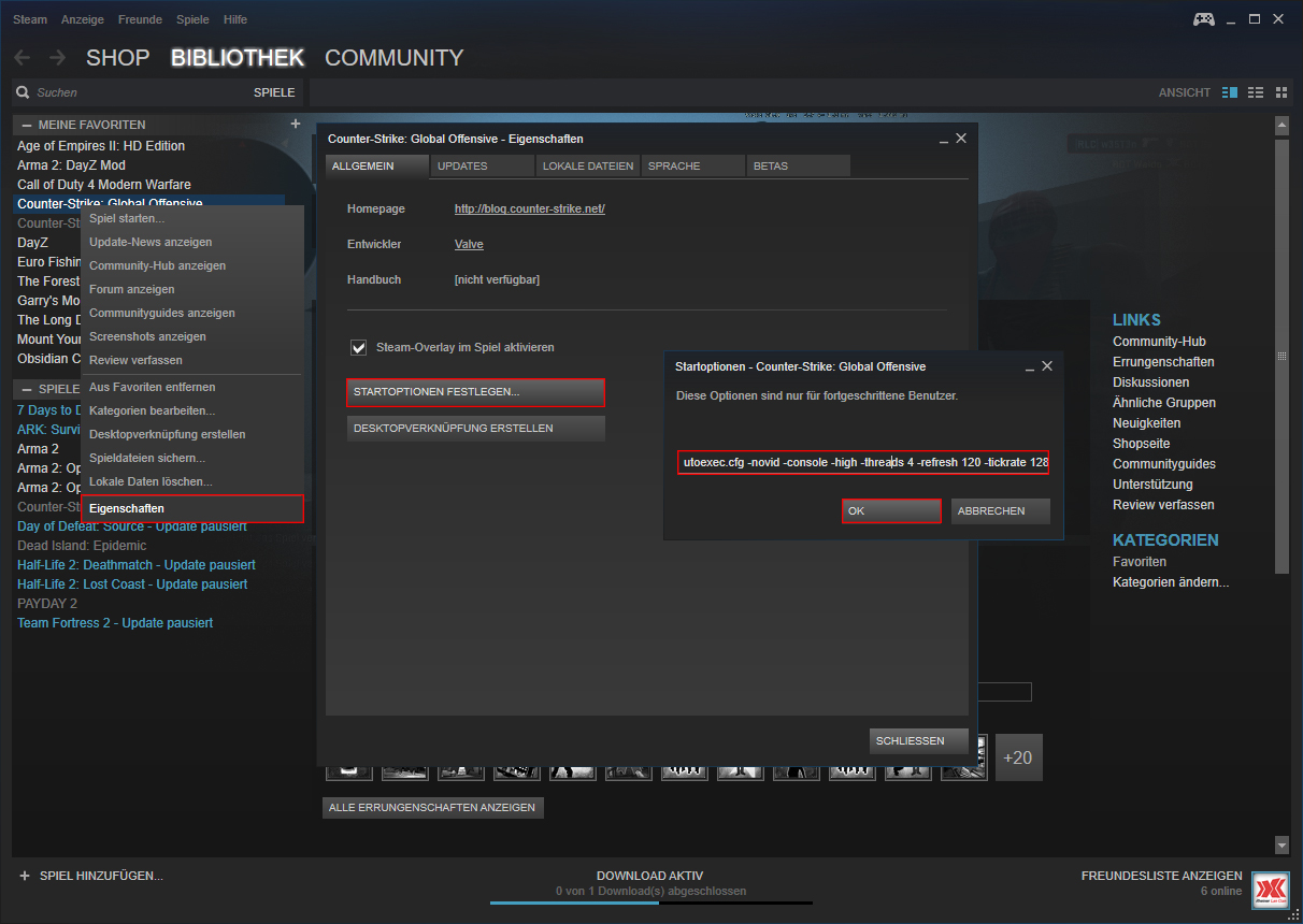 steam launch options for mac csgo